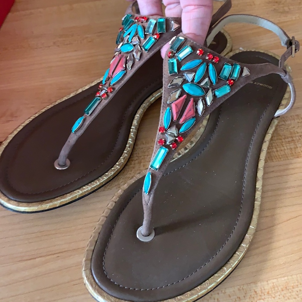 Brian Atwood Italian leather sandals
